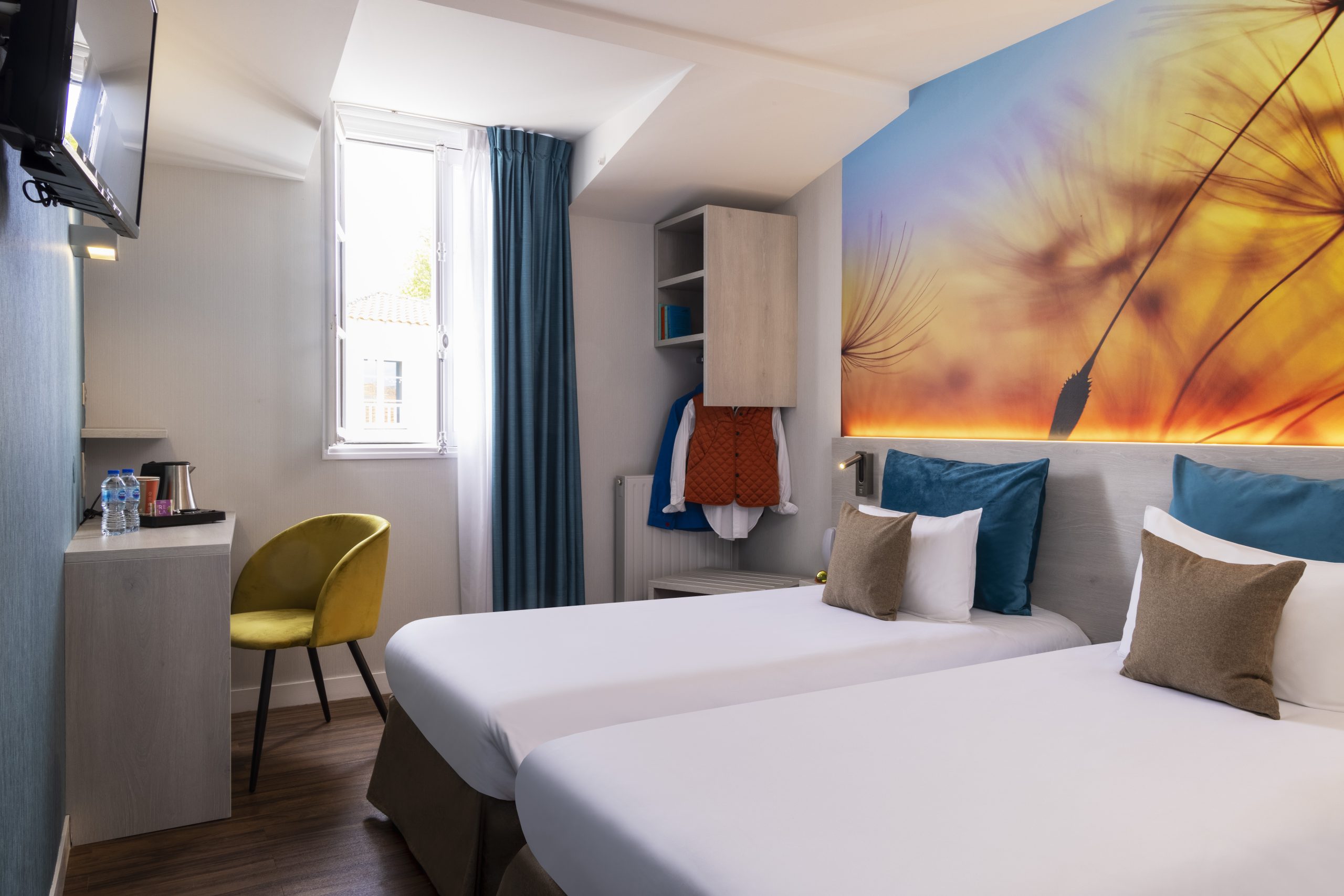 hotel le fontarabie Chambre COSY Twin scaled